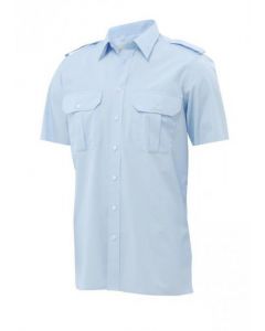 Overhemd Pilot KM  Lichtblauw