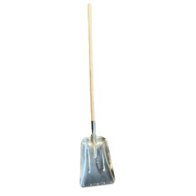 Graanschop aluminium met knopsteel 135 cm