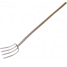 Mestvork 4-tands met knopsteel 130 cm