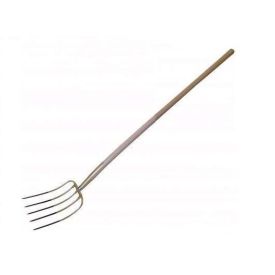 Mestvork 5-tands met knopsteel 130 cm