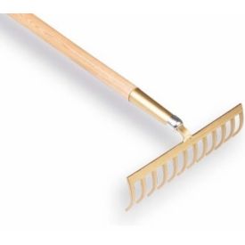Hark met steel 10 tands gebogen