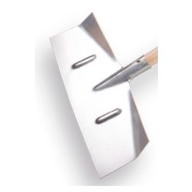 Sneeuwschuiver plaatstaal 18x50 cm met steel 130 x 4 cm.
