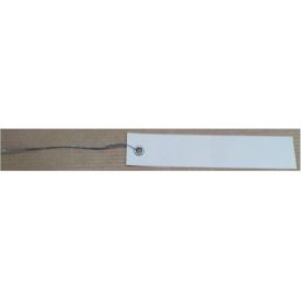 Hangetiketten plastic 2x10 cm  Wit  zak a 250 stuks