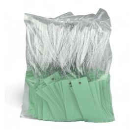 Hangetiketten plastic 12x5 Kleur Groen zak a 250 stuks