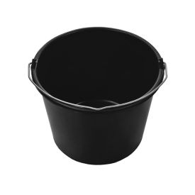 Emmer 20 liter met maatvoering zwart