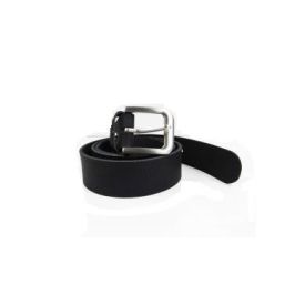 Riem Leder 4 cm breed 125 cm Zwart