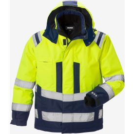 Fristads 3-in-1 Parka Airtech 4036 GTT Klasse 3 maat 4XL Fluor Geel/Navyblauw