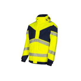 SYNQ Winterparka Pointout Klasse 3 maat XS Fluor Geel/Donkerblauw