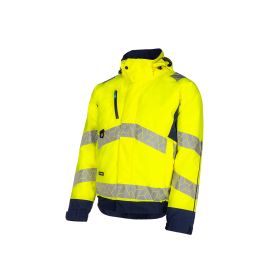 SYNQ Winter Bomberjack Beamer Klasse 3 maat XS Fluor Geel/Donkerblauw