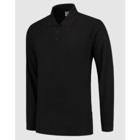 Tricorp Poloshirt Lange mouw maat 5XL Zwart