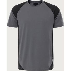 Fristads T-Shirt 7046 60 graden wasbaar Maat XS Grijs/Zwart