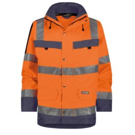 Dassy Parka Atlantis Klasse 3 maat 4XL Fluor Oranje/Navyblauw