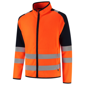 Tricorp Fleecejack Redefined Klasse 2 maat XS Fluor Oranje/Donkerblauw