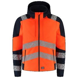 Tricorp Softshell Capuchon Redefined Klasse 3 maat XS Fluor Oranje/Donkerblauw