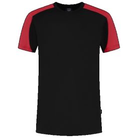 Tricorp T-shirt Bicolor Redefined maat XS Zwart/Rood