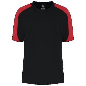 Tricorp T-shirt Bicolor Redefined Dames maat XS Zwart/Rood