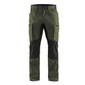 Blaklader Service broek 1459 maat 42 korte maat Legergroen/zwart