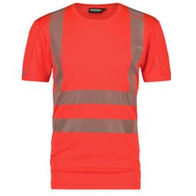 Dassy T-shirt Carter Klasse 2 maat 4XL Fluor Rood