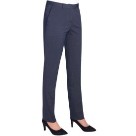 BT Dames Pantalon Ophelia slim fit maat 52 Donkerblauw/Pin Dot