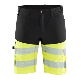 Blaklader Short 1541 stretch Klasse 1 maat 62 Zwart/Fluor Geel