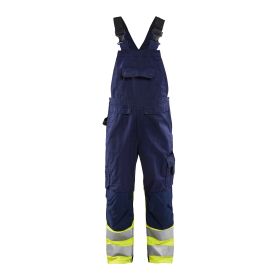 Blaklader Tuinbroek 2662 Klasse 1 maat 42 korte maat Navyblauw/Fluor Geel