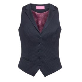 BT Dames Gilet Larissa maat 52 Donkerblauw/Pin Dot