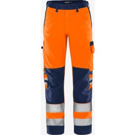 Fristads Signaal werkbroek 2651 GPLU Klasse 2 maat 66 Fluor Oranje/Navyblauw