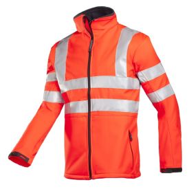 Sioen Softshelljas Genova Klasse 3 maat 3XL Fluor Rood