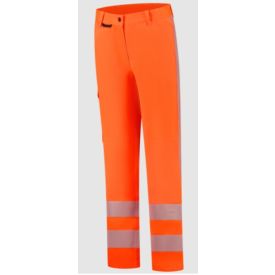 Tricorp Dames Werkbroek Twill Stretch RWS Revisible Klasse 1 maat 48 Fluor Oranje