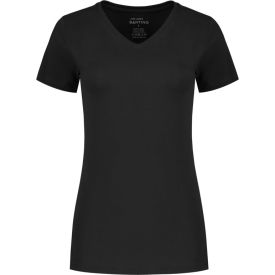 Santino Dames T-shirt V-hals Jazz Maat XS Zwart