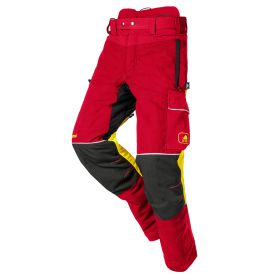 SIP zaagbroek Samourai klasse 1 type A maat S korte maat Rood/Zwart
