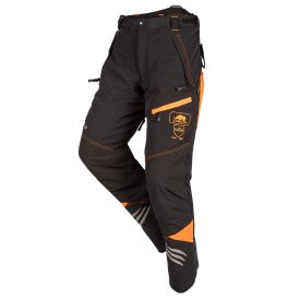 SIP zaagbroek Ninja klasse 1 type A maat S korte maat Zwart/Fluor Oranje