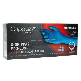 Oxxa handschoen X-Grippaz-Pro-Long 44-545 dispenser 50 stuks maat 07 / S Blauw