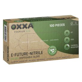 Oxxa handschoen E-Future Nitrile 52-500 Dispenser 100 stuks maat 07 Groen