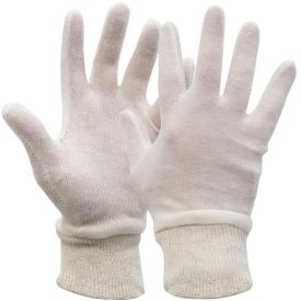 Handschoen Type 5041H interlock met tricot boord Ecru