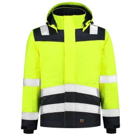 Tricorp Midi Parka Bicolor Klasse 2 maat XS Fluor Geel/Donkerblauw