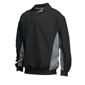 Tricorp Polosweater Bicolor met borstzak maat 5XL Zwart/Grijs